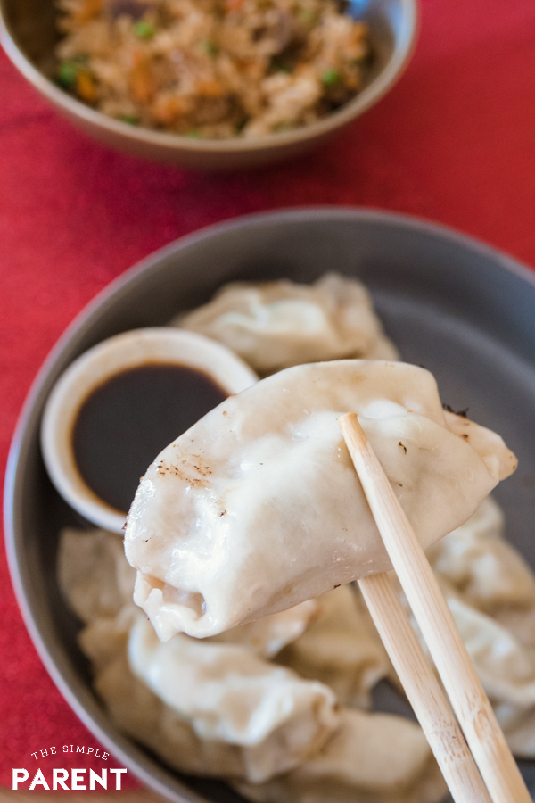 Ling Ling Potstickers with dipping sauce