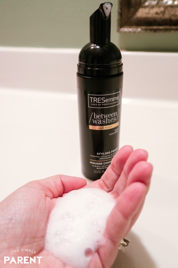 TRESemmé Between Washes Curl Revive Styling Foam for winter hair care tips