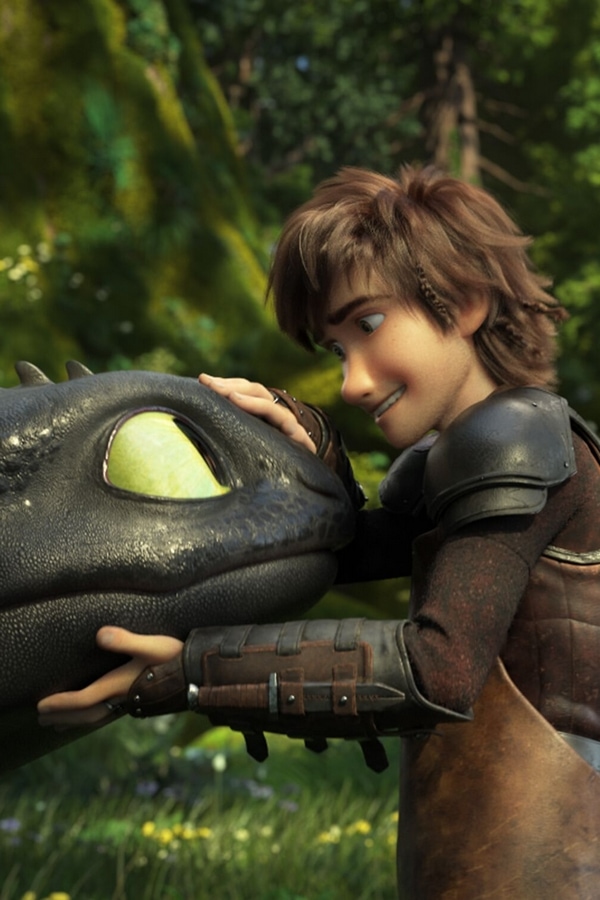 Hiccup and Toothless in How To Train Your Dragon: The Hidden World