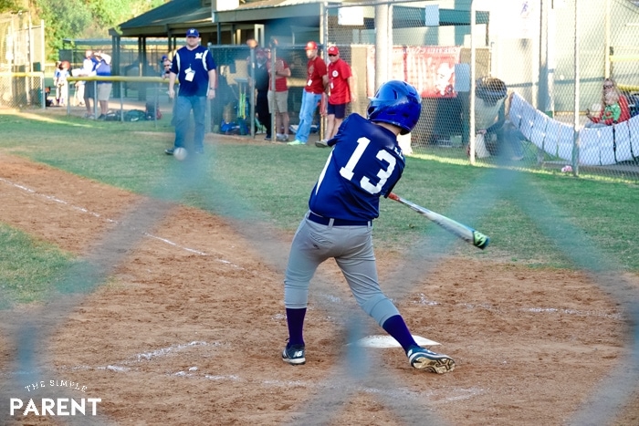 Photo of boy playing baseball