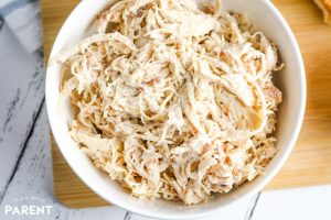 Slow Cooker crack chicken in a bowl