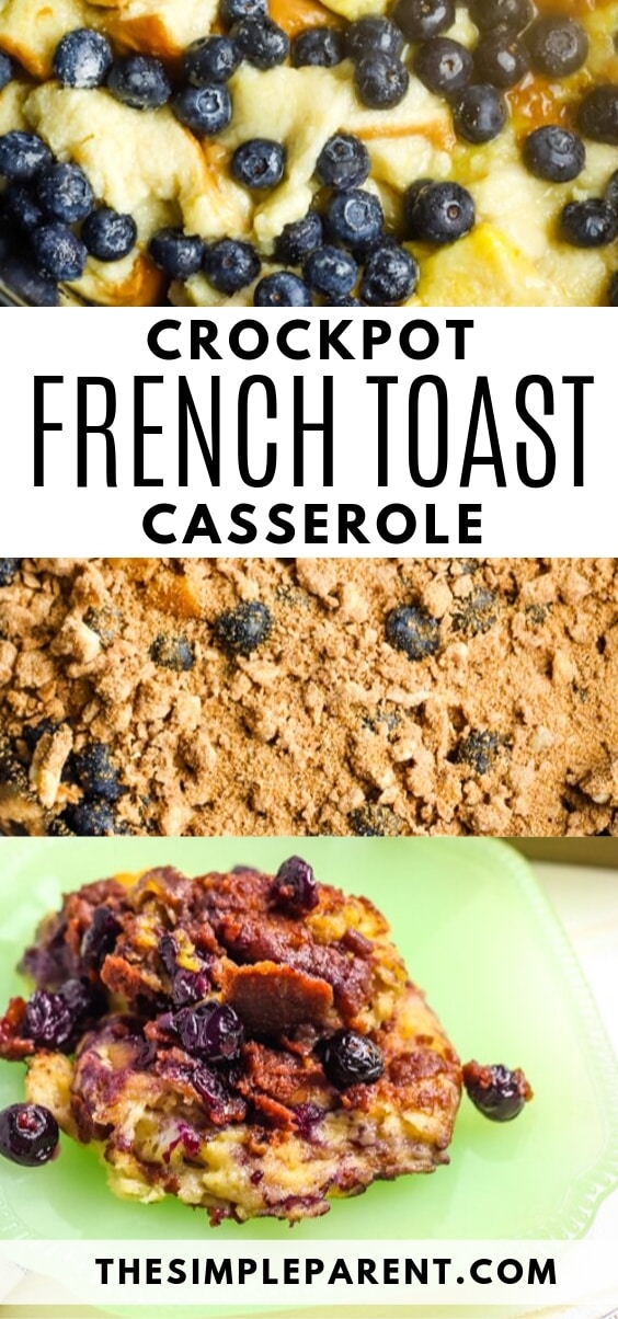 Overnight Crockpot French Toast Casserole