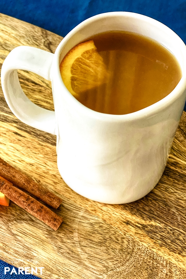 Mug of Russian Tea with an orange slice in it