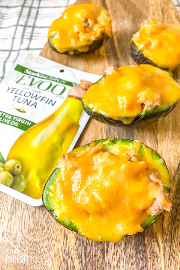 Low carb tuna melt made in the air fryer