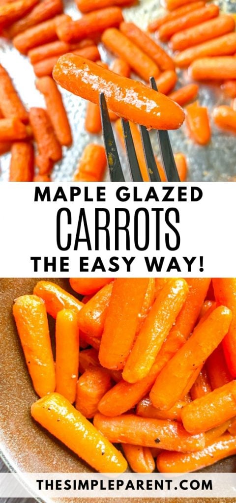 Baked Maple Glazed Carrots