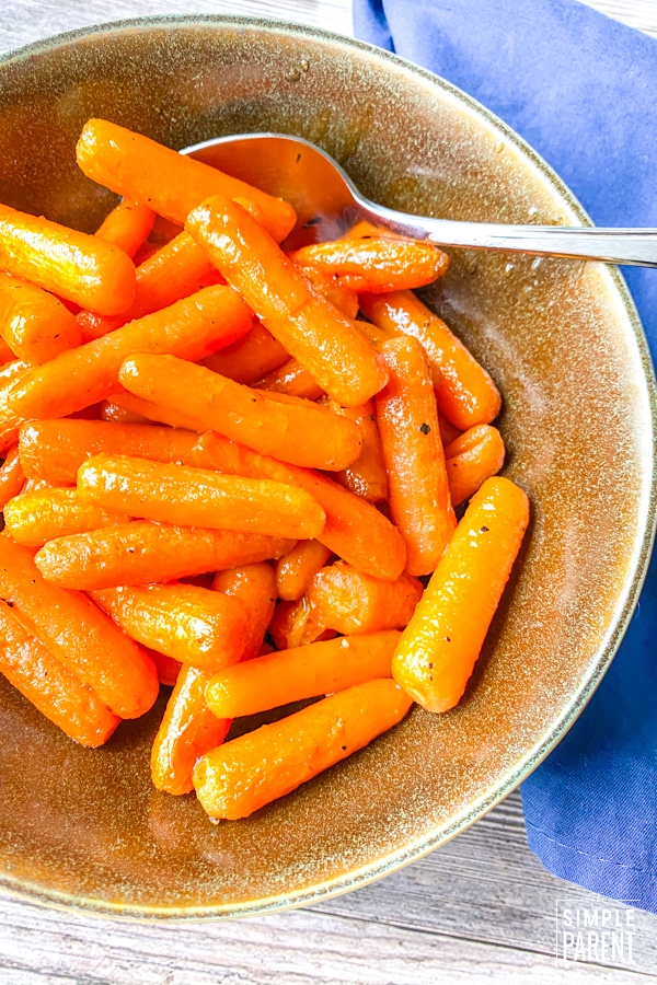 Oven Roasted Maple Glazed Carrots