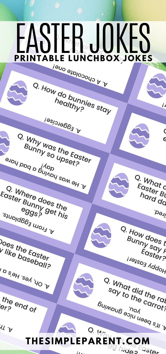 Easter Jokes For Kids with Free Printable