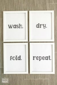 FREE! Printable Laundry Room Signs to Add Personality to Chore Time!