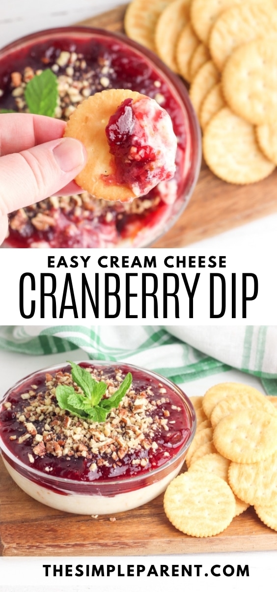 EASIEST Cranberry Cream Cheese Dip Holiday Appetizer Must Have!