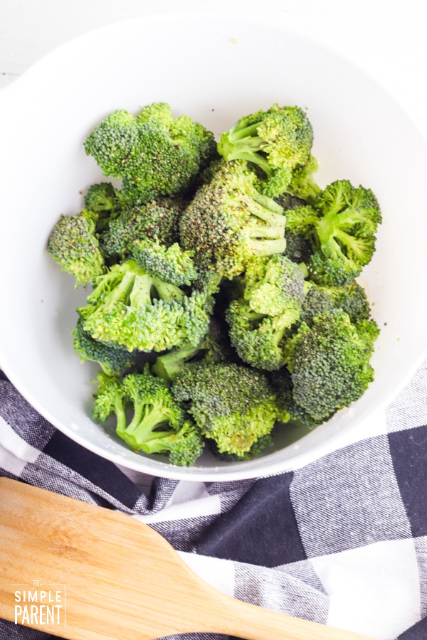 Bowl of broccoli florets