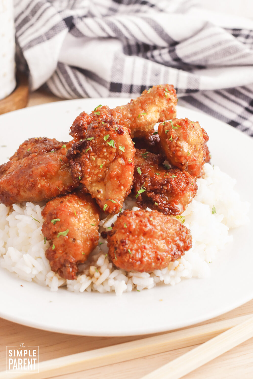 Air Fryer Orange Chicken • The Simple Parent