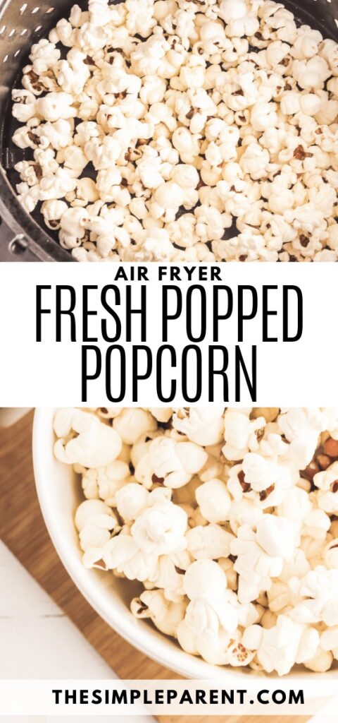 Recipe for fresh popcorn in air fryer