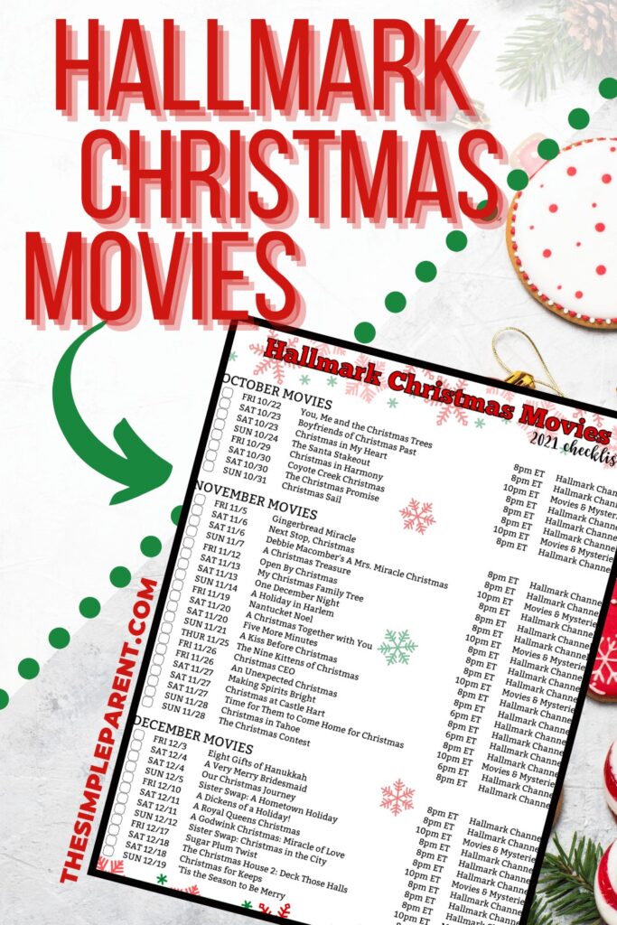 Hallmark Christmas Movies Schedule 2021