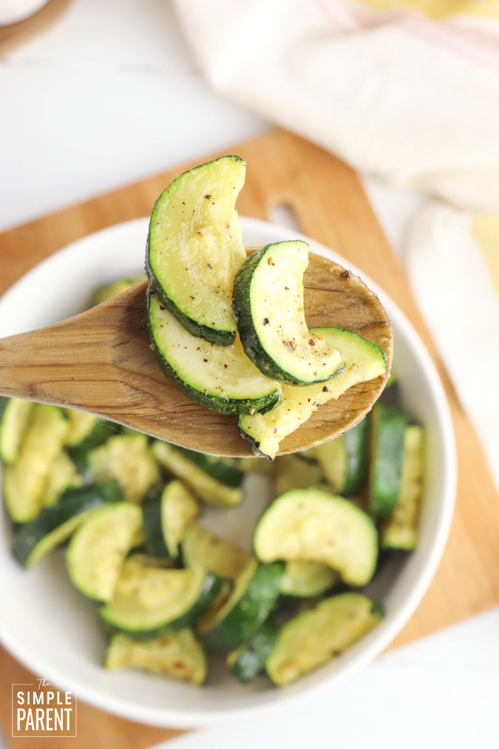 Easy Air Fryer Zucchini • The Simple Parent