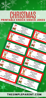 50+ Christmas Knock Knock Jokes (with FREE printable jokes!)