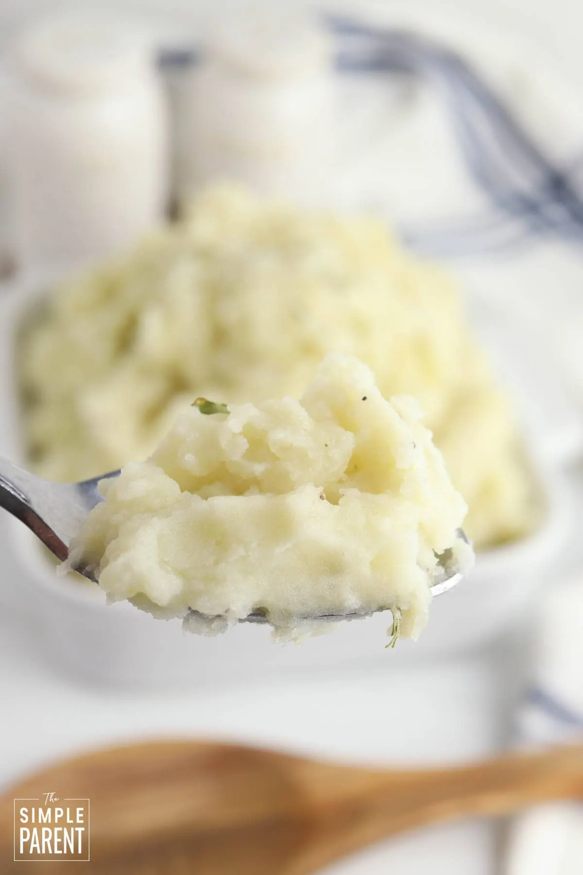 Spoonful of mashed potatoes
