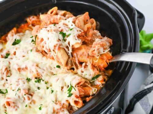 Crock Pot Baked Ziti - The Simple Parent