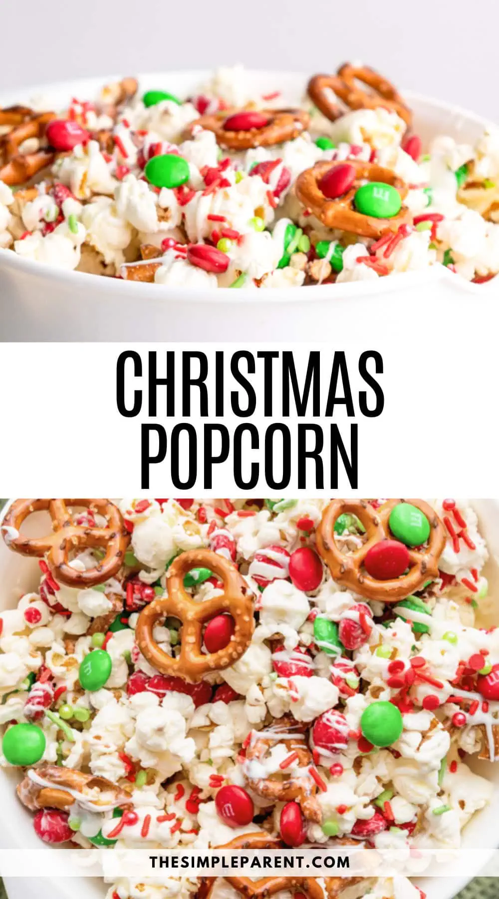 Christmas White Chocolate Popcorn Recipe