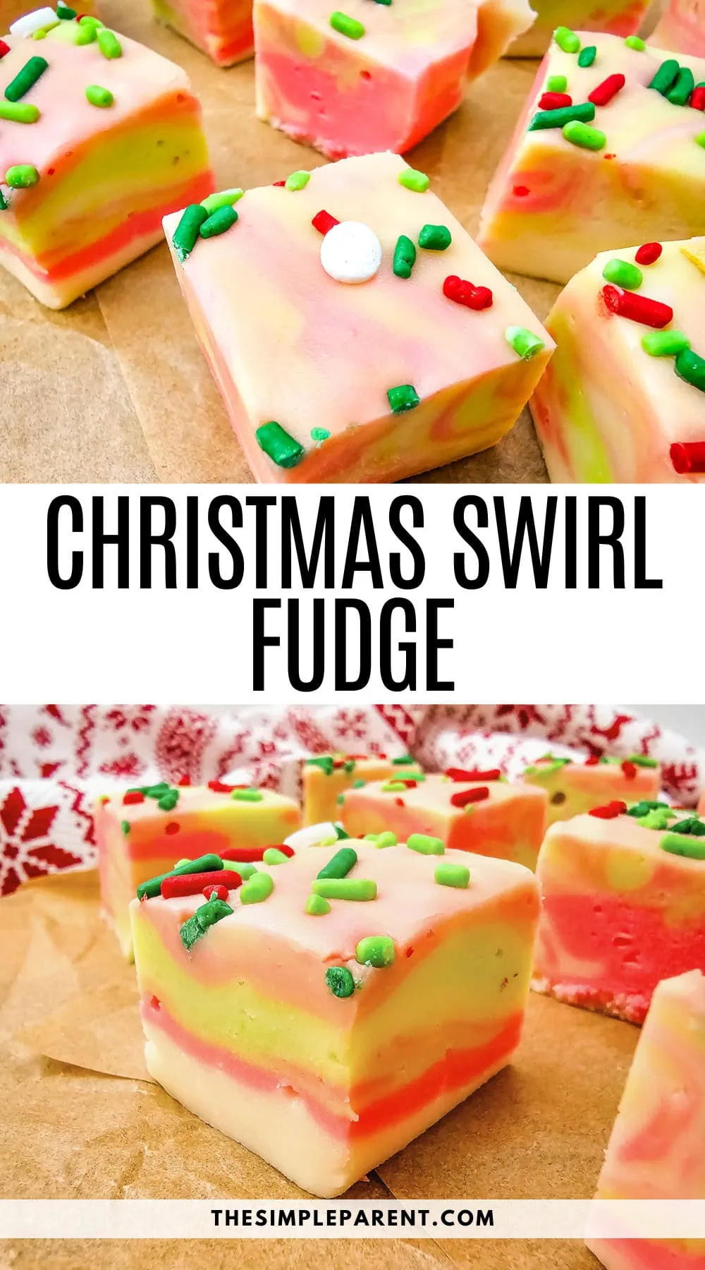 Christmas Swirl Fudge Recipe