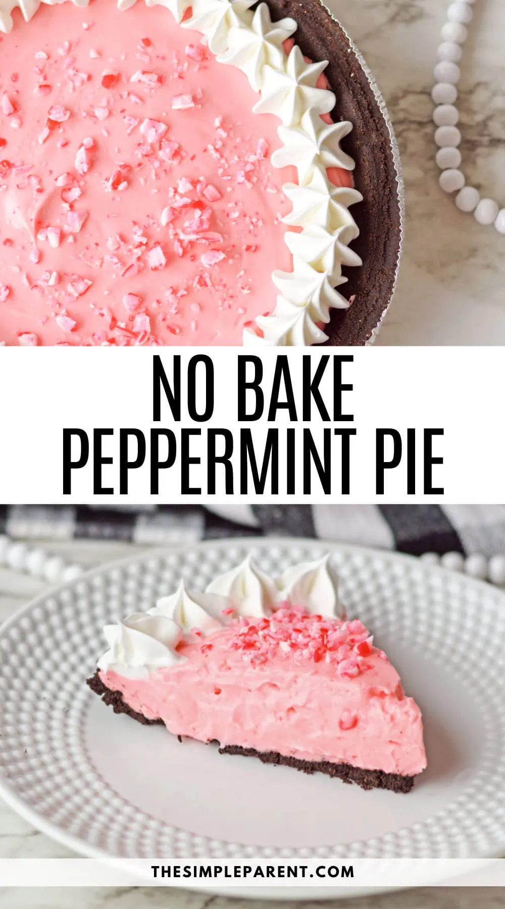 No Bake Peppermint Pie Recipe