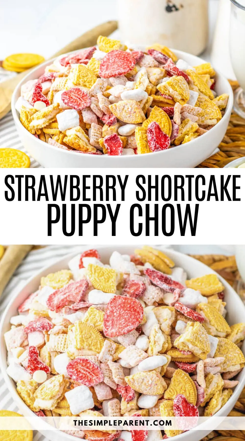 Strawberry Shortcake Puppy Chow Recipe