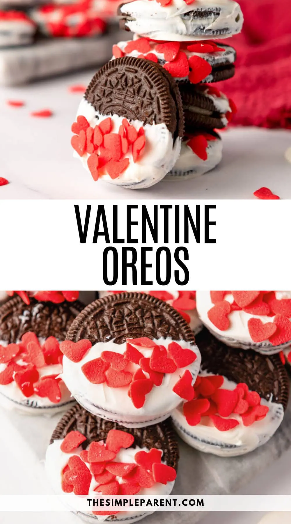 Chocolate dipped Valentine Oreos Recipe