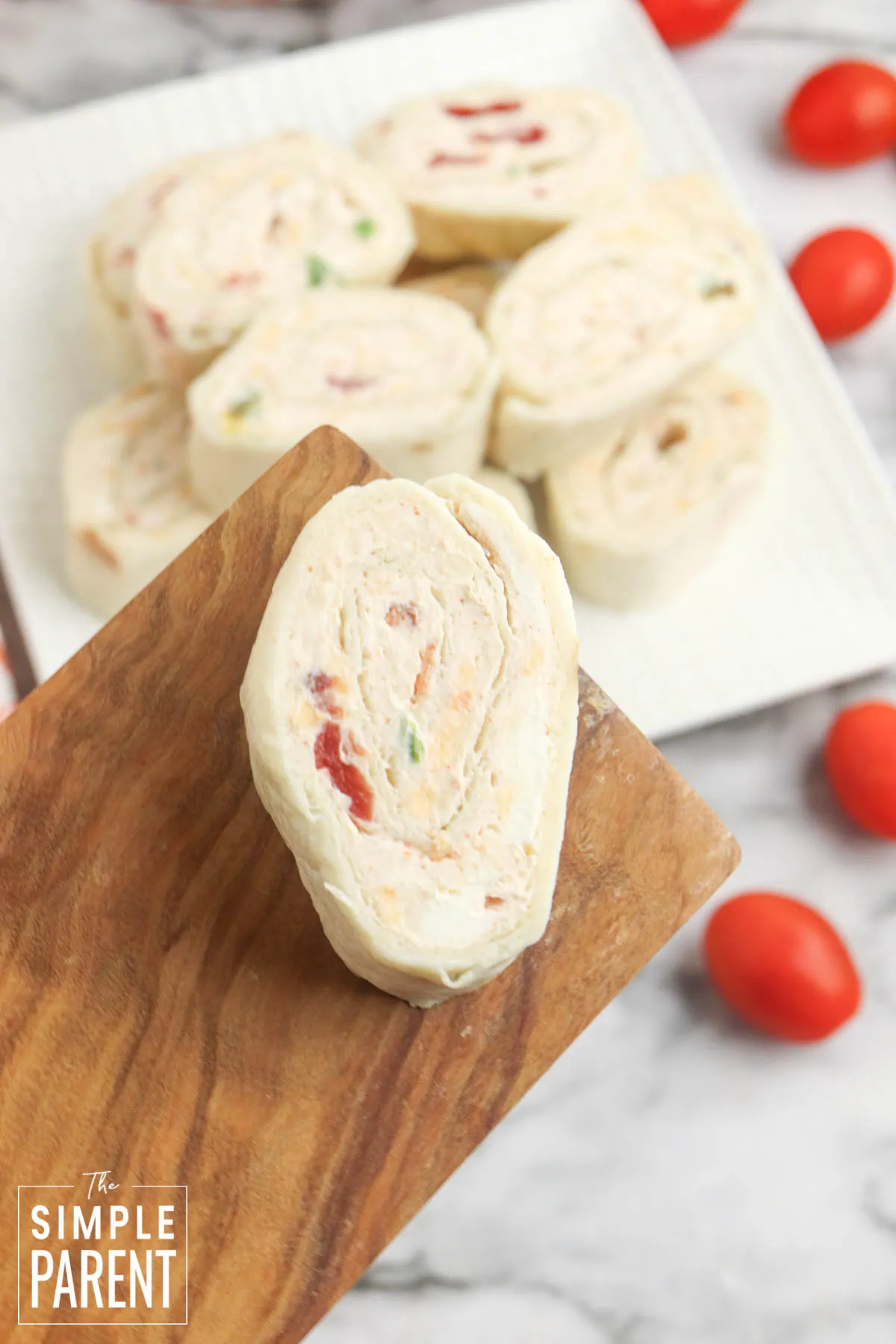 Mexican pinwheel on wooden spoon