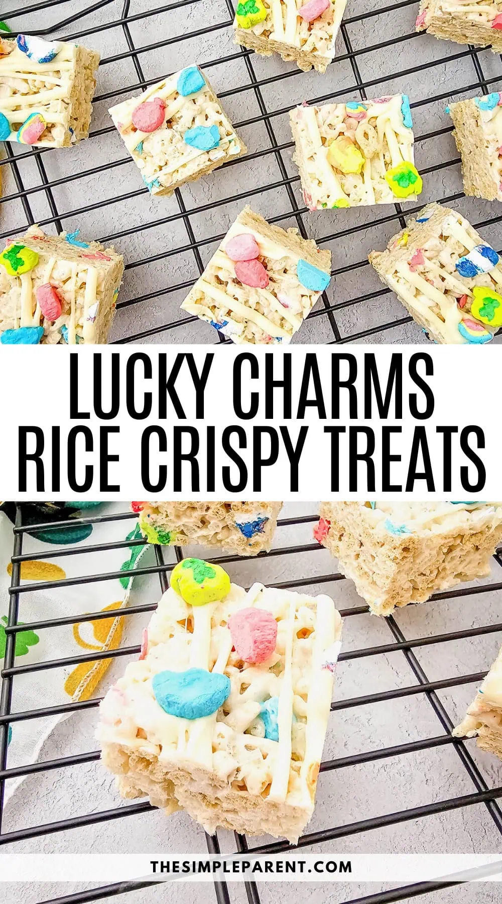 Lucky Charms Rice Krispies Treats for St. Patrick's Day