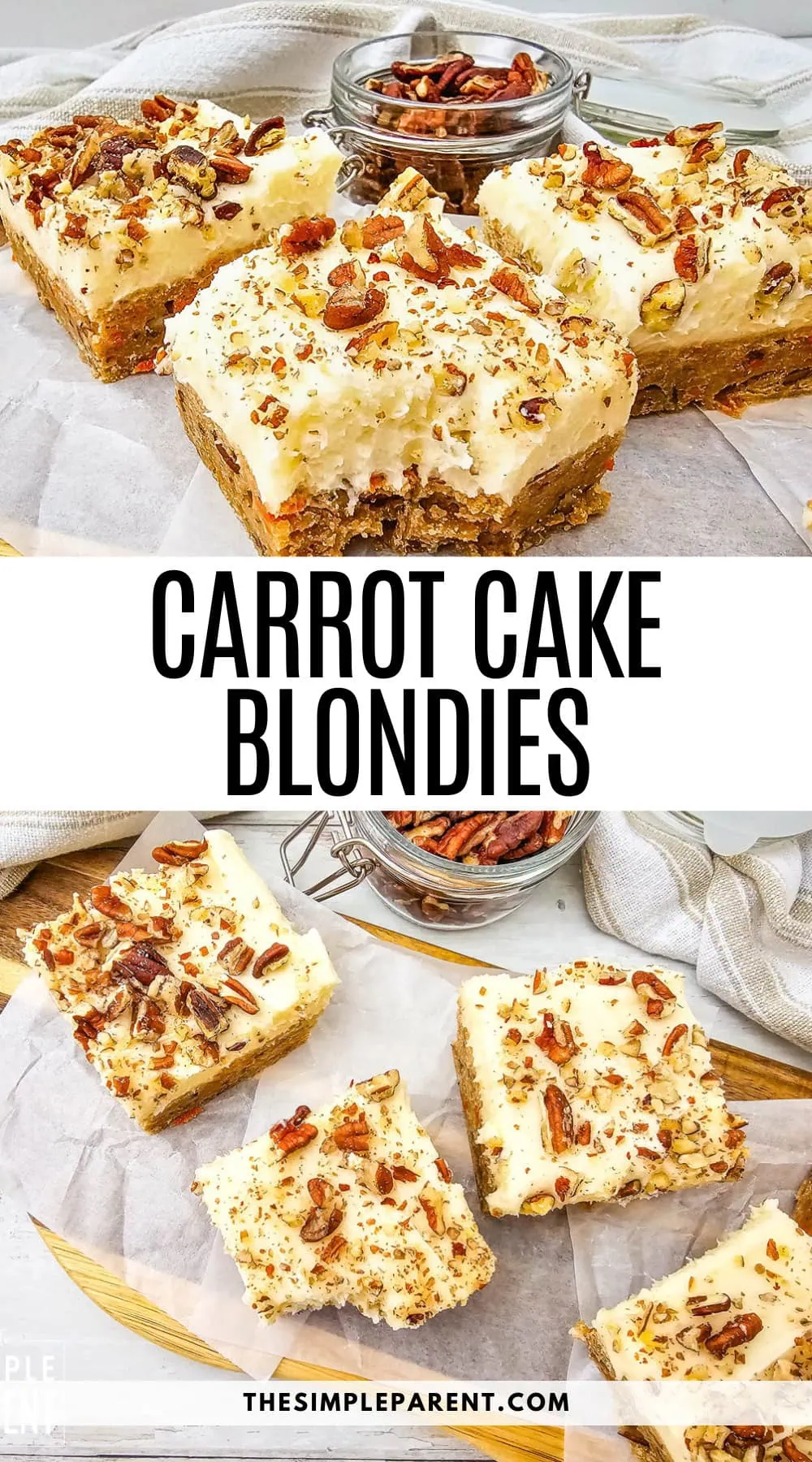 Carrot Cake Blondies Recipe