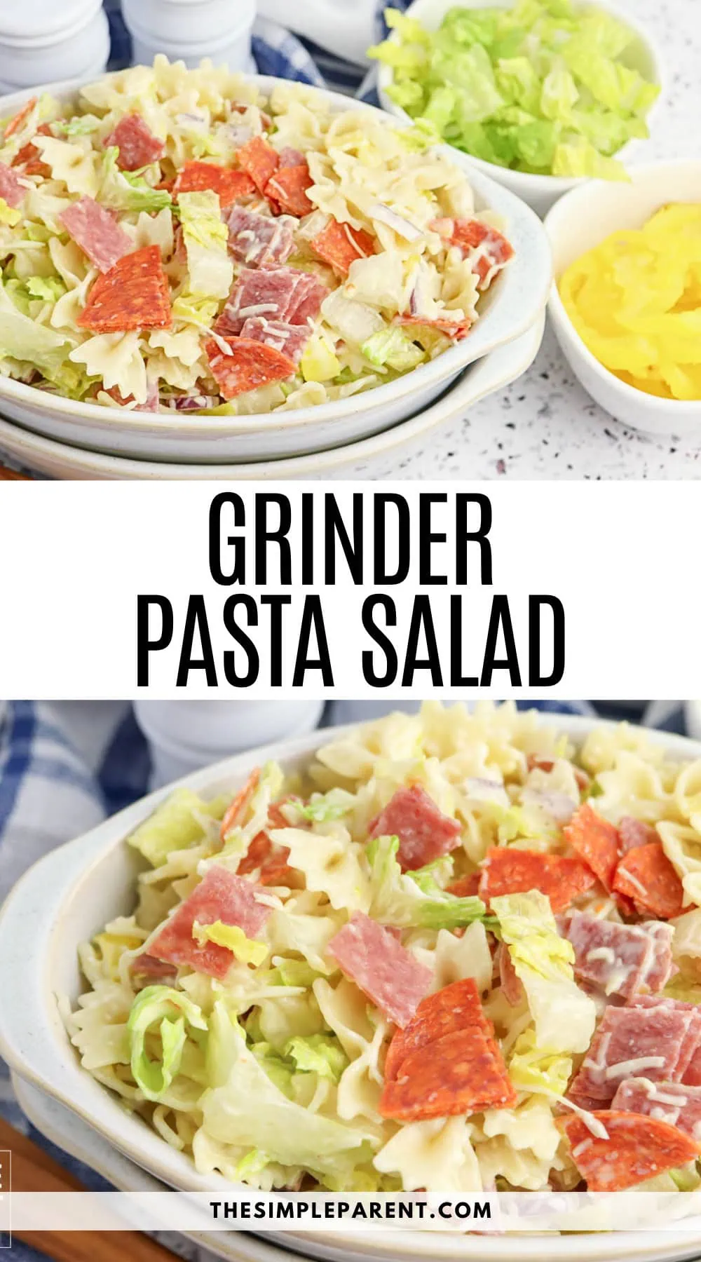 Cold Cut Grinder Pasta Salad Recipe
