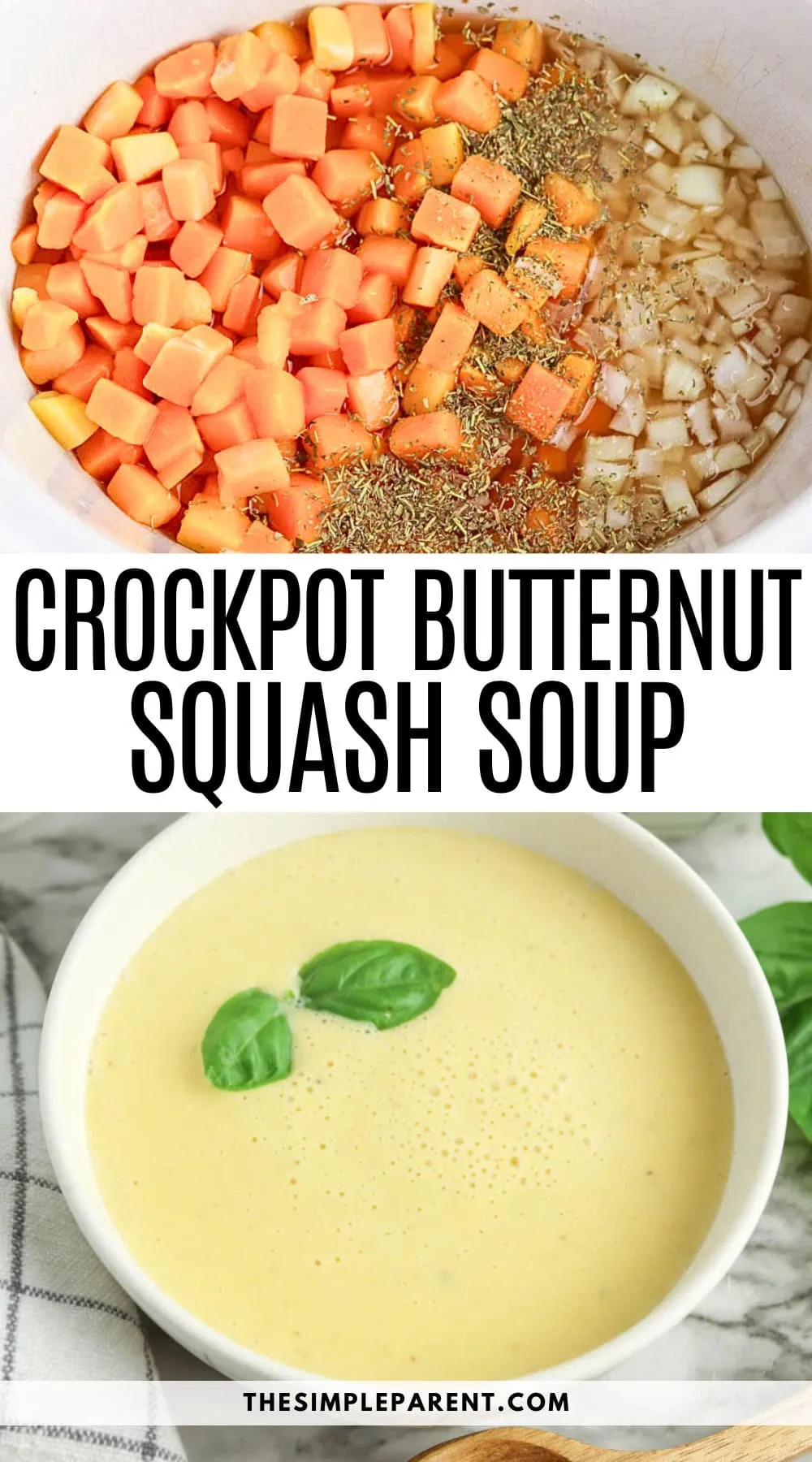 Easy Crockpot Butternut Squash Soup Recipe