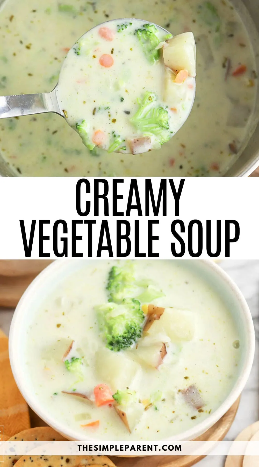 One Pot Creamy Vegetable Soup Recipe